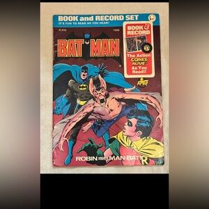 1976 Power Records Batman: Robin Meets Man-Bat mini book (book only)